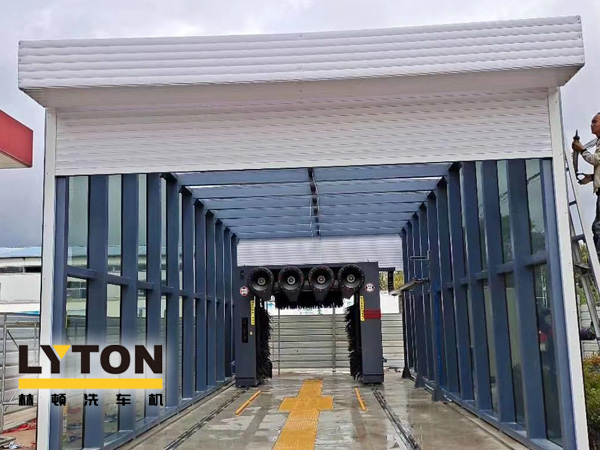 隴原大地某用戶全自動(dòng)洗車機(jī)交付使用！GD系列龍門往復(fù)式全自動(dòng)洗車機(jī) 日洗車量150+